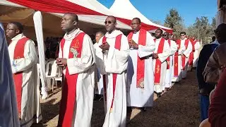 Priests From the Catholic Diocese of Homabay beautiful dance in respect of the late Fr John Baptist