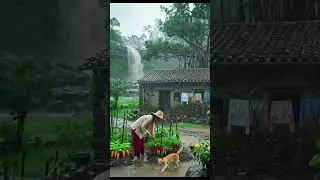 ASMR Rain with Thunderstorm for Relax 🧘🏼&zwj;♂️ #shorts #asmr #rainwiththunder #ghofaroproject