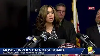 LIVE: Baltimore City State's Attorney Marilyn Mosby announces new interactive data dashboard – wb…