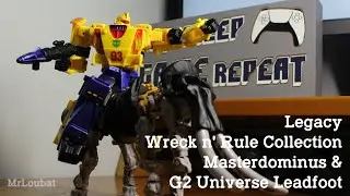Transformers Legacy Wreck n' Rule Masterdominus & G2 Universe Leadfoot | MrLoubat Review No.13