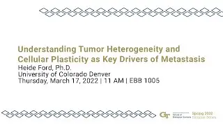 Understanding Tumor Heterogeneity and Cellular Plasticity as Key Drivers of Metastasis