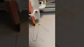 CoreXY Drawing Machine first test felt pen
