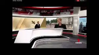Seven news Perth 14th September 2022 Susannah Carr live from London with ric ardon in Perth studio