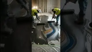 High-Gloss Marble Epoxy Gaming Room Setup #gaming #design #luxury