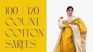 100 & 120 Count Pure Cotton Sarees from Lalith Prints! at ₹1150 / 1550  + Shipping ✨💫 8885533515 📍