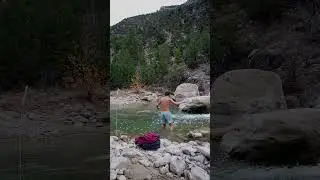Cold Plunge 3/22 back in Joes Valley #coldplunge #recovery #utah