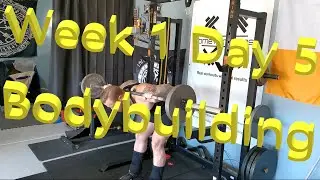 Bodybuilding Plan | Week 1 Day 5  #squatsfordays #legextention #legcurls #calfraise #howto