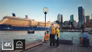 Short Walk in Sydney Harbour | 4k sydney walk | HDR 60FPS | Binaural Audio