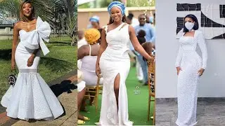 AFRICAN FASHION: WHITE LACE GOWN STYLES FOR PRETTY AFRICAN QUEENS