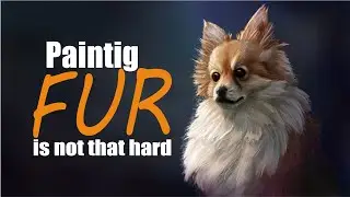 How to Paint Fur. it is not that hard, the full digital painting process.