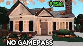 15k FALL Bloxburg *БЕЗ ИГРОВОГО ПРОПУСКА* Строительство дома: обучение с голосом