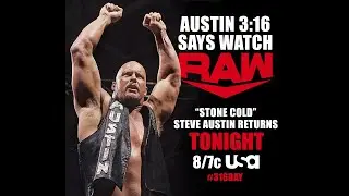 WWE  Stone Cold Steve Austin Return  In RAW 20