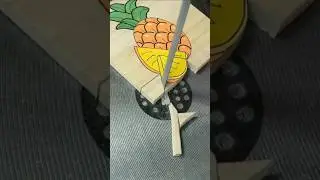 wood panel painting cutting | ASMR #shorts #zetacuts #woodcutting #woodworking
