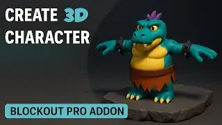 Create 3D Characters In Blender Using Awesome Addon (BlockOut-Pro).