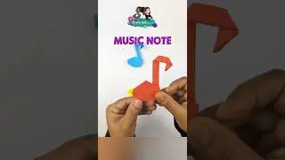 There&rsquo;s tons of fun ways to use paper for making music! Start with a music note! 🎶 #shorts #origami
