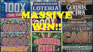 MASSIVE WIN! WINNING TICKET DELIVERS HUGE CASH! Texas Scratch Offs Games🤑🏆🔥