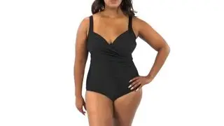 Miraclesuit Plus Size Solid Sanibel One Piece | SwimOutlet.com