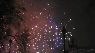 London New Years Eve 2008 fireworks display marking the start of 2009 (Part 2) from the London Eye