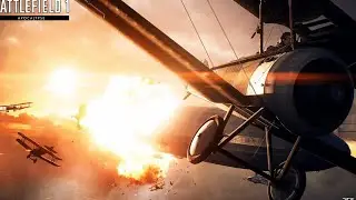 Battlefield 1: Massive Dog fight with German Radio Ambience