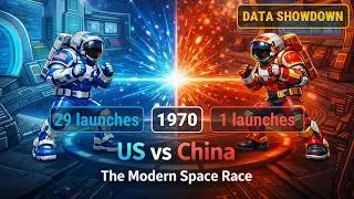 US vs CHINA: The Modern Space Race & Orbital Launch Showdown (1970–2026)