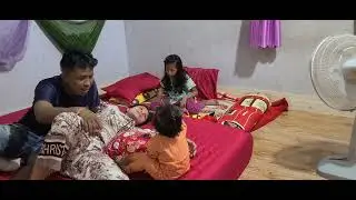 Husband enjoys spending time with his wife and children