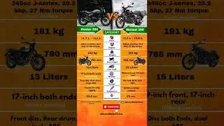 Royal Enfield Hunter 350 vs Meteor 350 🚨 | Which One Should You Buy in 2025? #royalenfield #shorts