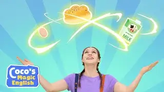 Who bakes best? | Mina and Coco | Food - bread, milk, eggs | Coco's Magic English
