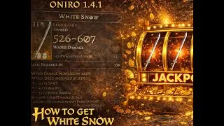 ONIRO 1.4.1 - HOW TO GET WHITE SNOW - LEGENDARY WEAPON GAMBLING