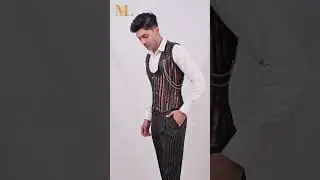 Brown Brocade Mens Corset Vest - Male Fashion Outfit Style🔥✨ #corset #shorts