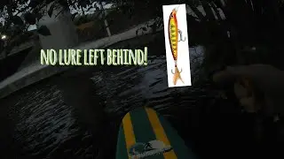 NO LURE GETS LEFT BEHIND! Saving $40 with my old paddle board.