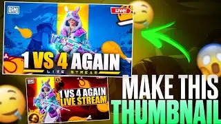 LIVE STREAM THUMBNAILS TUTORIAL 🤓 PUBG MOBILE THUMBNAIL EDITING 🤯 THUMBNAIL KAISE BANAYE 🥶