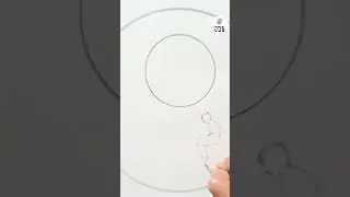 Sad boy sitting-moonlight night - easy drawing #easydrawing #circledrawing