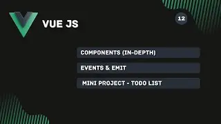 Vue JS 3 in Hindi #12 Events and emit | Todo list in vue js