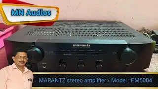 ( S O L D ) MARANTZ stereo amplifier with mint condition and remote / Model : PM5004