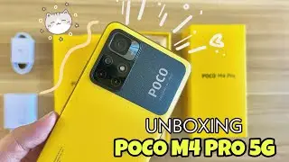 Poco M4 Pro 5G Yellow | Unboxing *aesthetic* 💕 ( camera, video, sound test)