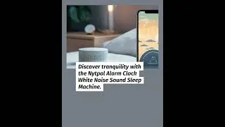 Nytpal Alarm Clock White Noise Sound Sleep Machine