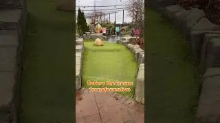 Before the epic transformation. Subscribe for the After video 🤩 #crazygolf #before #transformation