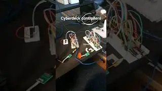 Split cyberdeck game controller progress