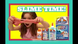 Elmer's Metallic Slime Kit | Playing with Slime | Metallic Slime Play | Toy Review