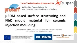 ProSurf Final Colloquium - Talk 6/8 - Micro electro discharge machining of structures