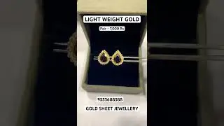 GOLD EAR TOPS 7000 Pair Light Weight Gold sheet Jewellery