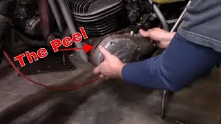 Left Side Engine Cover Removal and Cleanup | 1974 Yamaha TY250A