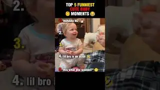 TOP 5 FUNNIEST BABY MOMENTS #shorts