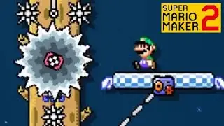 [SMM2] Poisonous Pond ~Fishly Lift~ by ☆ありゅ☆ [HardLevels Part2-9]