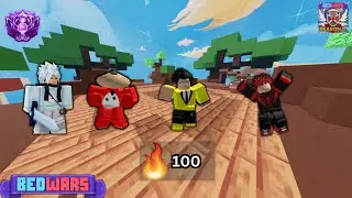 Playing ranked with famous players | Roblox Bedwars | Lighty Plays