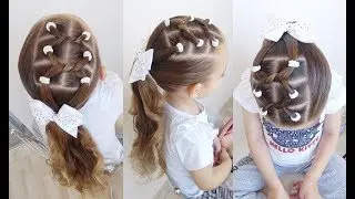 Penteado Infantil com Amarração  em Nó