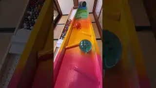 Marble Run (Rainbow Marble Run Course with Multiple Pipes and Wave Devices) #5 #ASMR