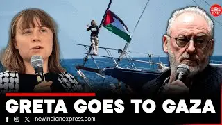 Climate activist Greta Thunberg and actor Liam Cunningham set sail to Gaza with aid
