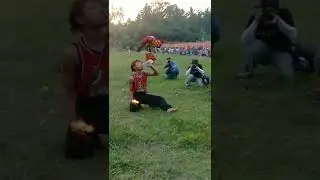 semburan manusia api atraksi reog Ponorogo