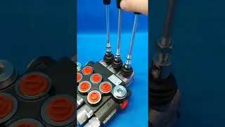Hydraulic valve for levers 3 section 40l/min 11GPM double acting with 1 swiming section